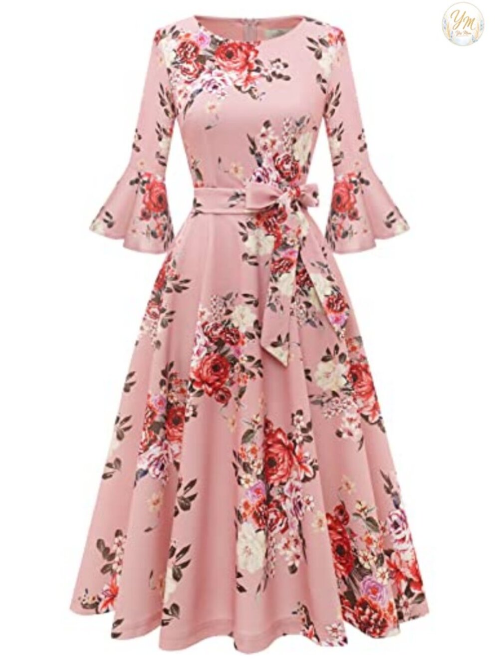 HomRain Women's Church Dress Cocktail Tea Party Vintage Evening Midi
